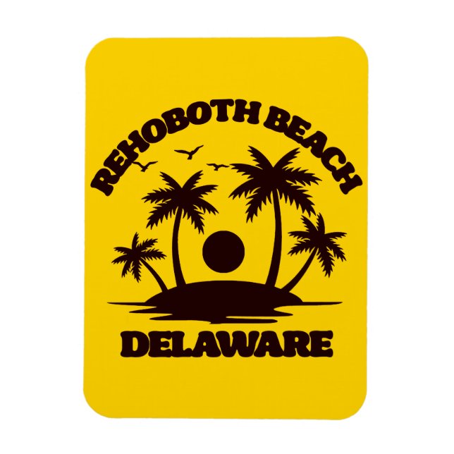 RehoBåde Beach Delaware Magnet (Vertikal)