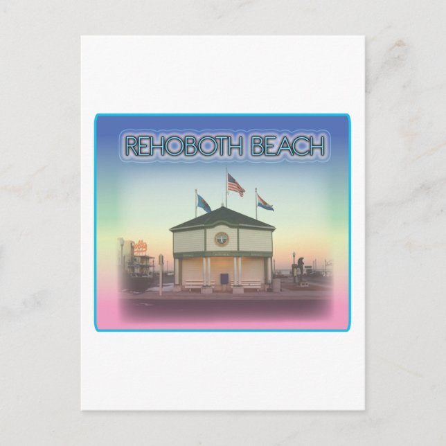 RehoBåde Beach Delaware - RehoBåde Ave Scene Vykort (Framsida)