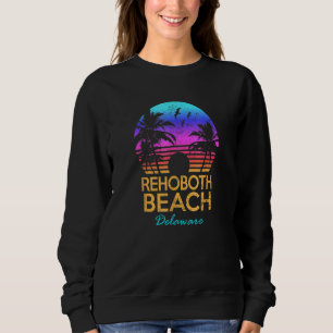 RehoBåde Beach Delaware Retro Sunset Summer Vibe A T Shirt