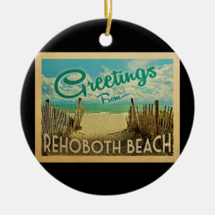 RehoBåde Beach Vintage resor Julgransprydnad Keramik