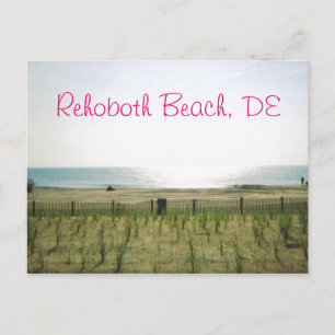 RehoBåde Beach-vykort - Rosa Bläck Vykort