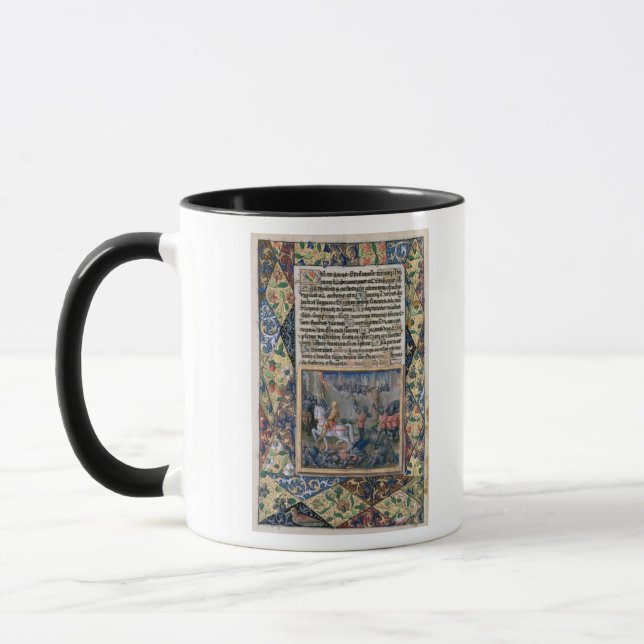 Rehoboam som utkämpar krig mot Jeroboam Mugg (Vänster)