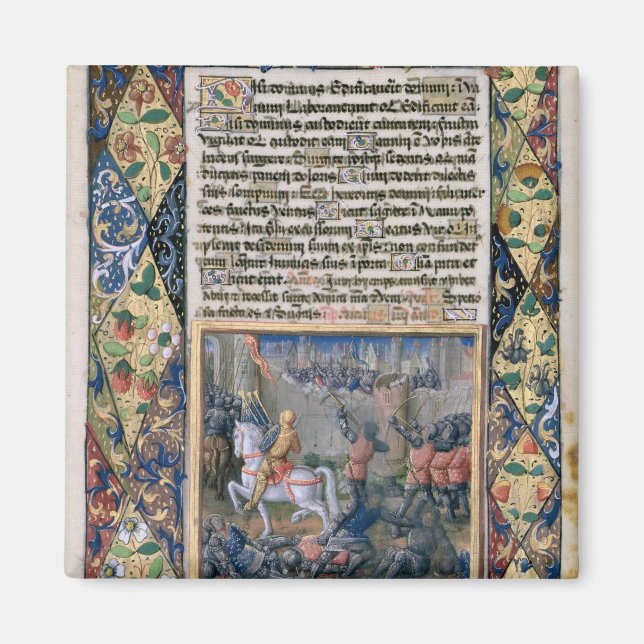 Rehoboam utkämpar krig mot Jeroboam Magnet (Framsidan)