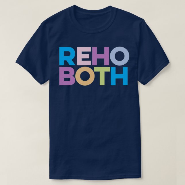 Rehoboth Beach Delaware Colorful Vacation  T Shirt (Design framsida)