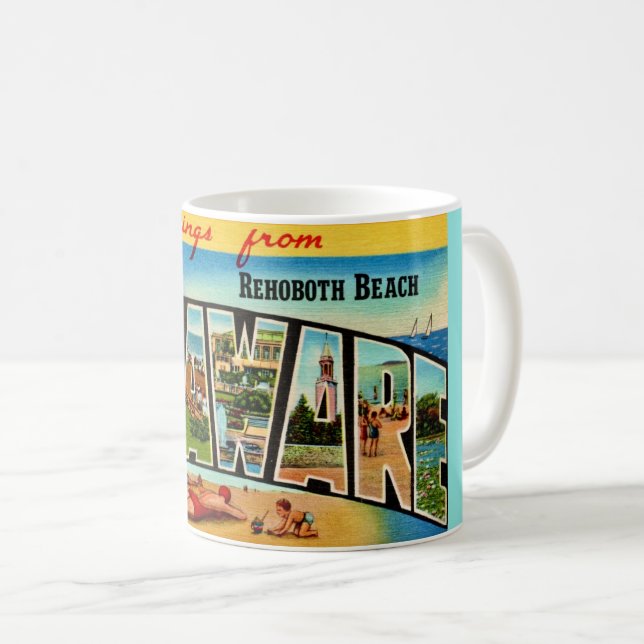 Rehoboth Beach vykortsmugg Kaffemugg (Framsida höger)