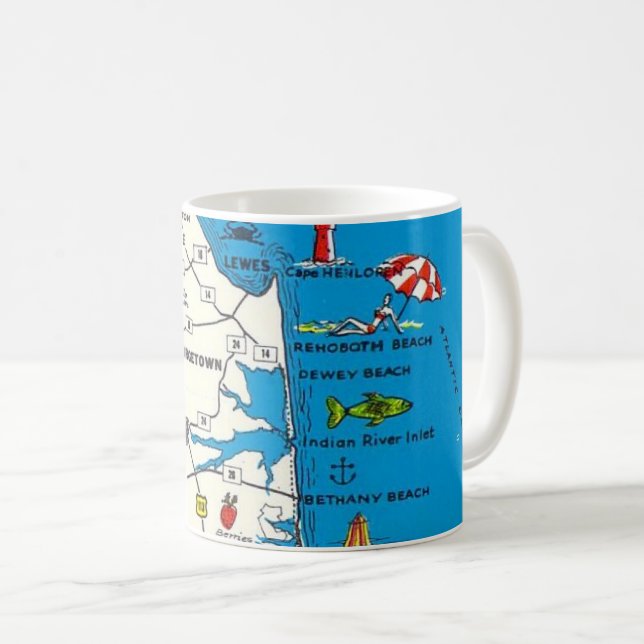 Rehoboth Bethany Beach Delaware Mug Kaffemugg (Framsida höger)