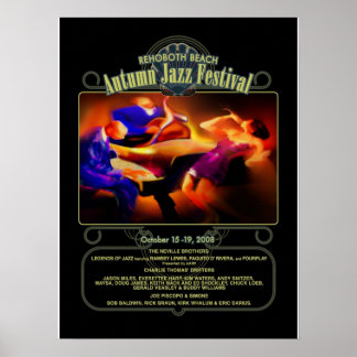 Rehotwo Beach Autumn Jazz Fest 2008 Poster