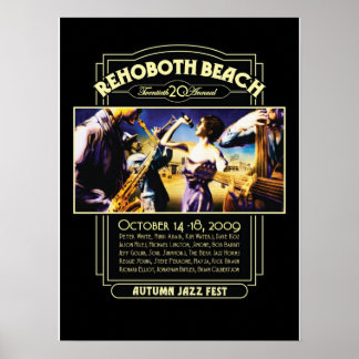 Rehotwo Beach Autumn Jazz Fest 2009 Poster