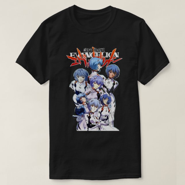 Rei Ayanami Evangelion Classic Classic Classic T Shirt (Design framsida)