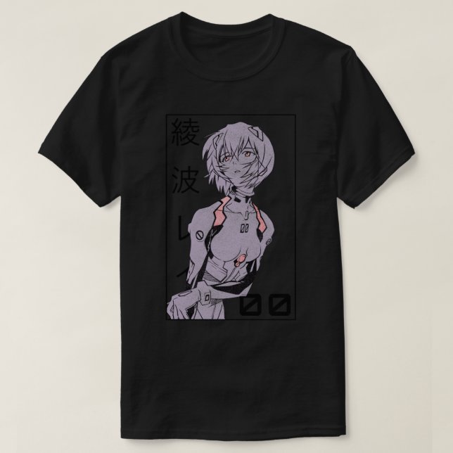 Rei Ayanami Evangelion Manga v2   T Shirt (Design framsida)