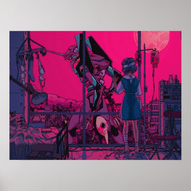 Rei Ayanami Neon Genesis Evangelion Poster (Framsidan)