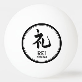 REI respekterar bushido dygden samurai kanji tatue Pingisboll