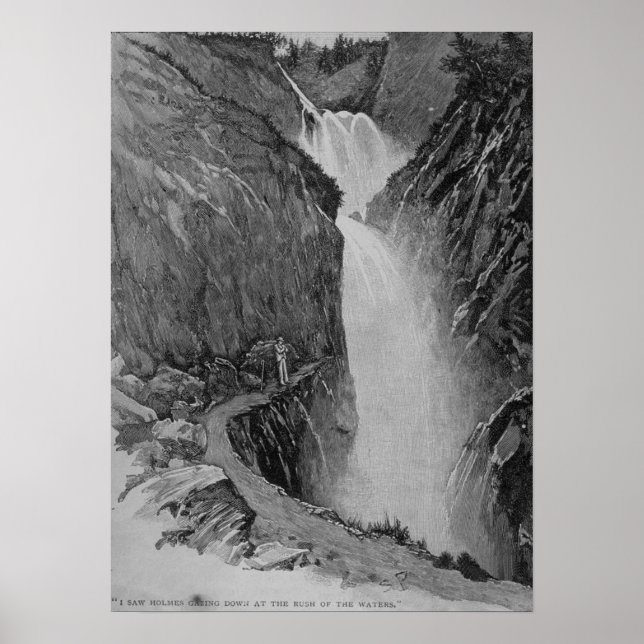 Reichenbach Falls - Sidney Paget Poster (Framsidan)