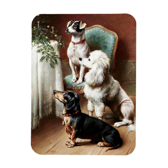 Reichert - En julklapp, målning, Magnet (Vertikal)