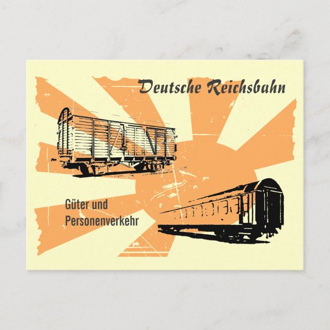 Reichsbahn DDR Design Vykort (Framsida)
