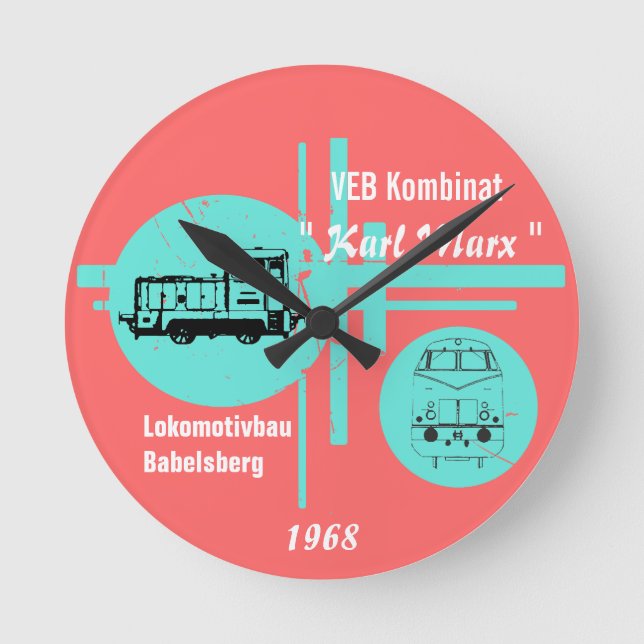 Reichsbahn Design Rund Klocka (Framsida)