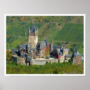 Reichsburg Cochem Castle, Tyskland Poster