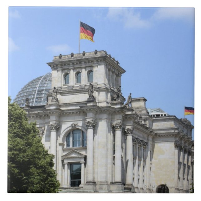 Reichstag Berlin, Tyskland 2 Kakelplatta (Framsidan)