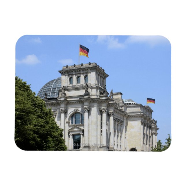 Reichstag, Berlin, Tyskland 2 Magnet (Horisontell)