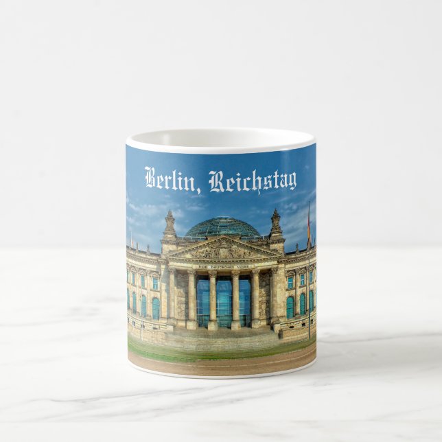 Reichstag Bygger i Berlin Kaffemugg (Center)