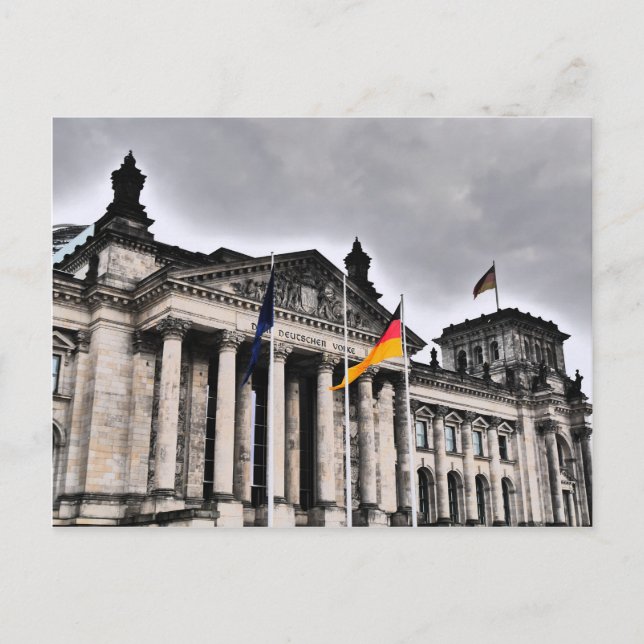 Reichstag byggnad, Berlin Vykort (Framsida)