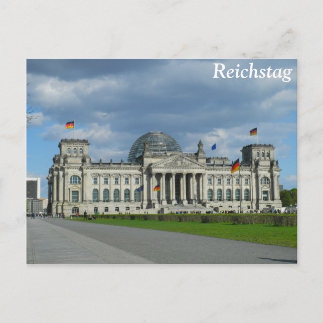 Reichstag byggnad, Berlin Vykort (Framsida)
