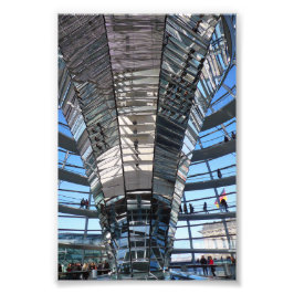 Reichstag Dome German Bundestag Berlin Tyskland Fototryck