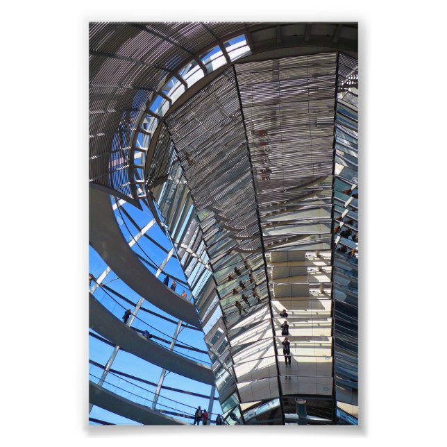 Reichstag Dome German Bundestag Berlin Tyskland Fototryck (Framsidan)