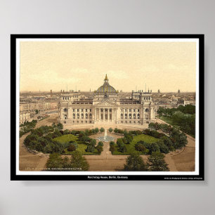 Reichstag hus, Berlin, Tyskland Poster