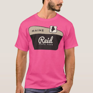 Reid State Park Maine Välkomstskylt T Shirt