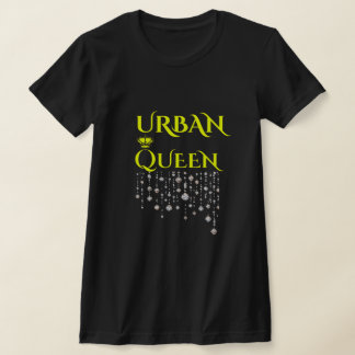 REIGN,SVART CITRON SÄLLSYNTA DIAMANT STADSKVINNLIG T SHIRT