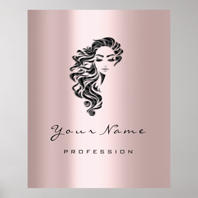 Reika Beauty Studio Hairdresser Makeup Artist Poster (Framsidan)