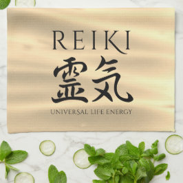Reiki 霊 japansk calligrafisk Life Energy Kökshandduk