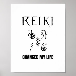 Reiki ändrade mitt liv Reiki Healing Energy Gift Poster