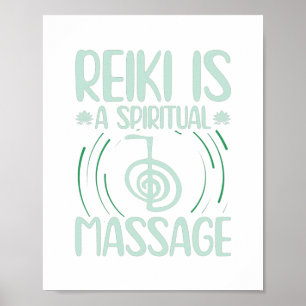 Reiki är en massage i andlig Gift Idea Poster