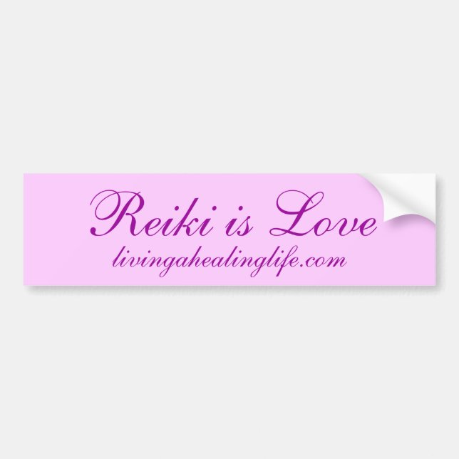 Reiki är kärlek bildekal (Framsidan)