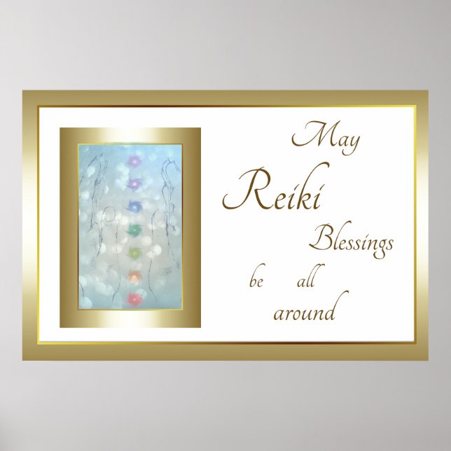 Reiki Blessings design Poster (Framsidan)