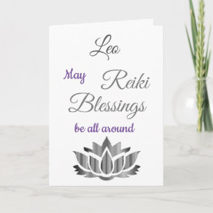Reiki Blessings kommer bra hälsning Kort