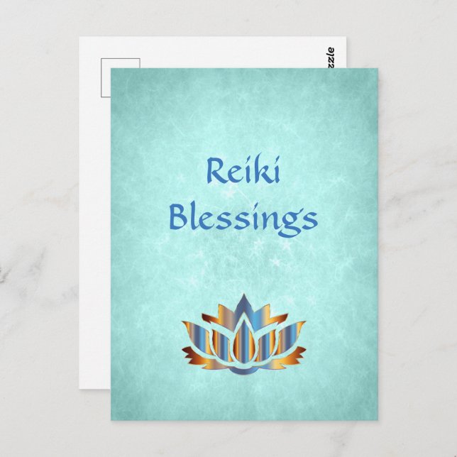 Reiki Blessings Vykort (Fram/baksida)