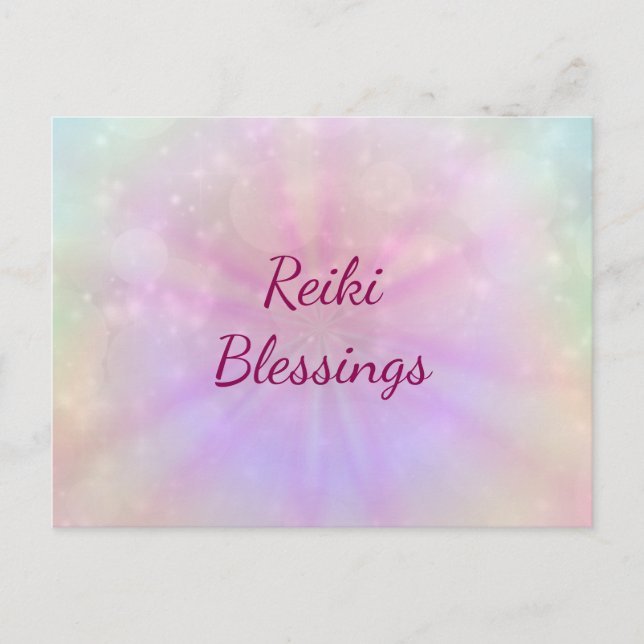 Reiki Blessings Vykort (Framsida)