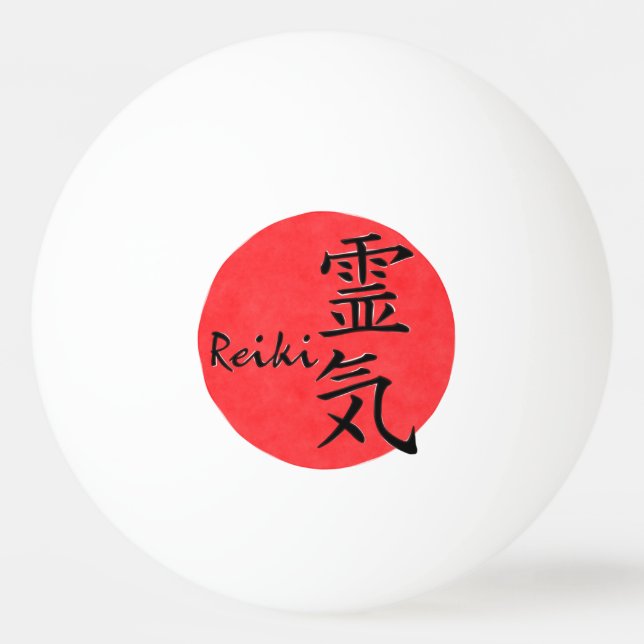 Reiki Calligraphy och Ord 1 Pingisboll (Framsidan)