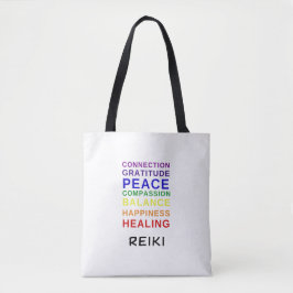 Reiki Chakra Färg Tote Tygkasse