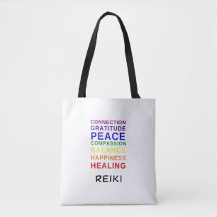 Reiki Chakra Färg Tote Tygkasse