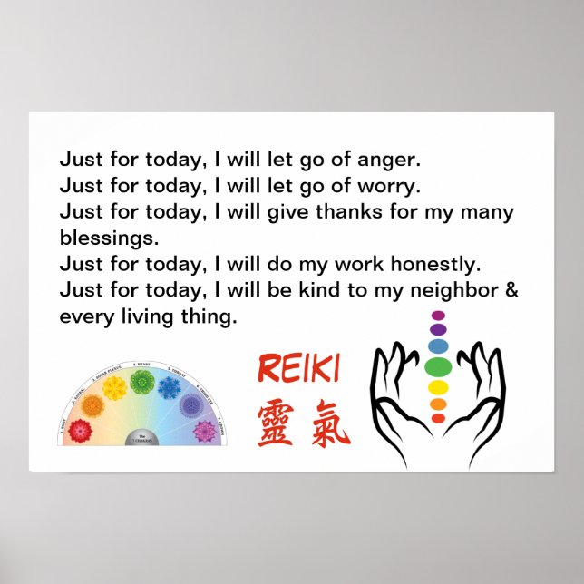 Reiki/Chakra Poster (Framsidan)
