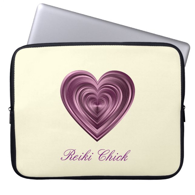 Reiki Chick Laptop Sleeve (Framsidan)