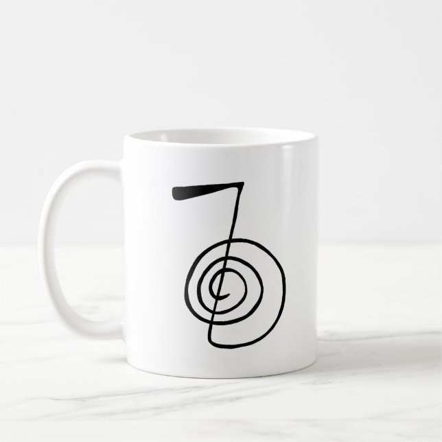 Reiki: Cho Ku Rei: Strömsymbolen just för i dag Kaffemugg (Vänster)