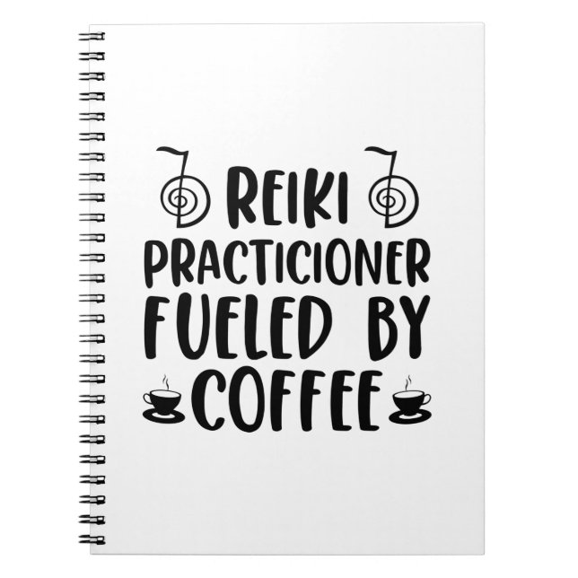 Reiki & Coffee | Reiki Master Reiki Gift Ideas Anteckningsbok (Framsidan)