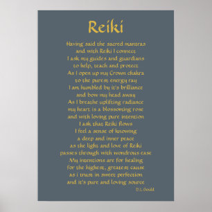 'Reiki Connection' dikt art Poster