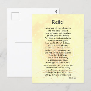 Reiki Connection Dikt Art Vykort