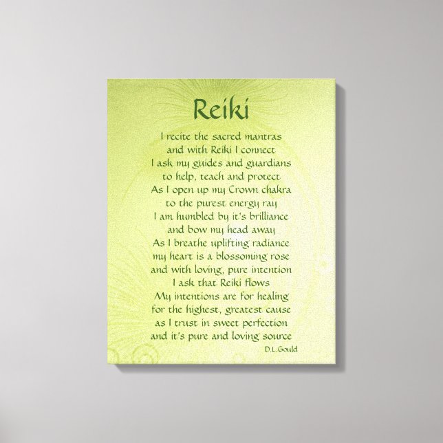 Reiki dikt art canvas (Framsida)